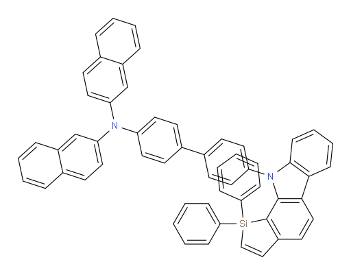 N-(4'-(1,1-diphenylsilolo[2,3-a]carbazol-10(1H)-yl)-[1,1'-biphenyl]-4-yl)-N-(naphthalen-2-yl)naphthalen-2-amine