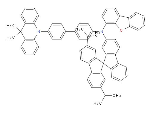 N-(2',7'-diisopropyl-9,9'-spirobi[fluoren]-2-yl)-N-(4'-(9,9-dimethylacridin-10(9H)-yl)-[1,1'-biphenyl]-4-yl)dibenzo[b,d]furan-4-amine