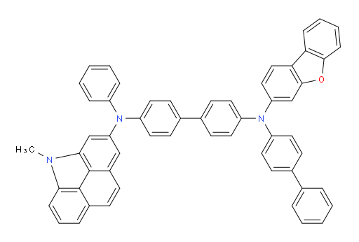 N4-([1,1'-biphenyl]-4-yl)-N4-(dibenzo[b,d]furan-3-yl)-N4'-(4-methyl-4H-benzo[def]carbazol-2-yl)-N4'-phenyl-[1,1'-biphenyl]-4,4'-diamine