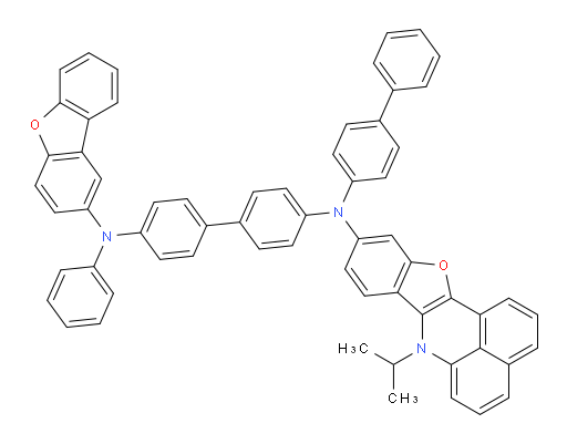 N4-([1,1'-biphenyl]-4-yl)-N4'-(dibenzo[b,d]furan-2-yl)-N4-(7-isopropyl-7H-benzo[de]benzofuro[3,2-b]quinolin-10-yl)-N4'-phenyl-[1,1'-biphenyl]-4,4'-diamine
