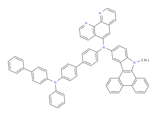 N4-([1,1'-biphenyl]-4-yl)-N4'-(9-methyl-9H-dibenzo[a,c]carbazol-12-yl)-N4'-(1,10-phenanthrolin-5-yl)-N4-phenyl-[1,1'-biphenyl]-4,4'-diamine