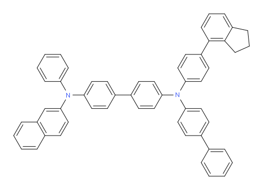 N4-([1,1'-biphenyl]-4-yl)-N4-(4-(2,3-dihydro-1H-inden-4-yl)phenyl)-N4'-(naphthalen-2-yl)-N4'-phenyl-[1,1'-biphenyl]-4,4'-diamine
