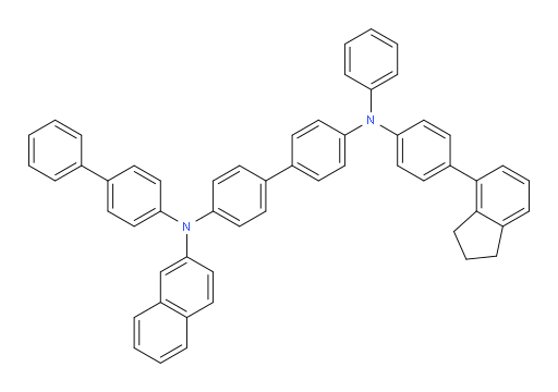 N4-([1,1'-biphenyl]-4-yl)-N4'-(4-(2,3-dihydro-1H-inden-4-yl)phenyl)-N4-(naphthalen-2-yl)-N4'-phenyl-[1,1'-biphenyl]-4,4'-diamine