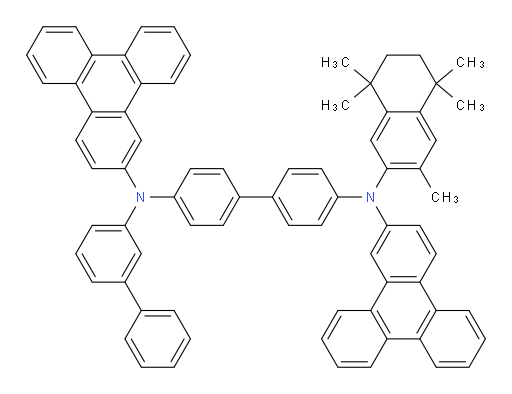 N4-([1,1'-biphenyl]-3-yl)-N4'-(3,5,5,8,8-pentamethyl-5,6,7,8-tetrahydronaphthalen-2-yl)-N4,N4'-di(triphenylen-2-yl)-[1,1'-biphenyl]-4,4'-diamine