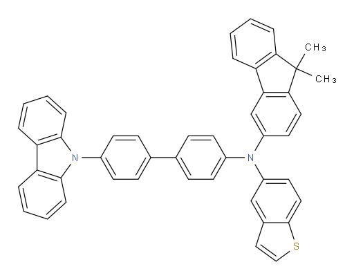 N-(4'-(9H-carbazol-9-yl)-[1,1'-biphenyl]-4-yl)-N-(9,9-dimethyl-9H-fluoren-3-yl)benzo[b]thiophen-5-amine