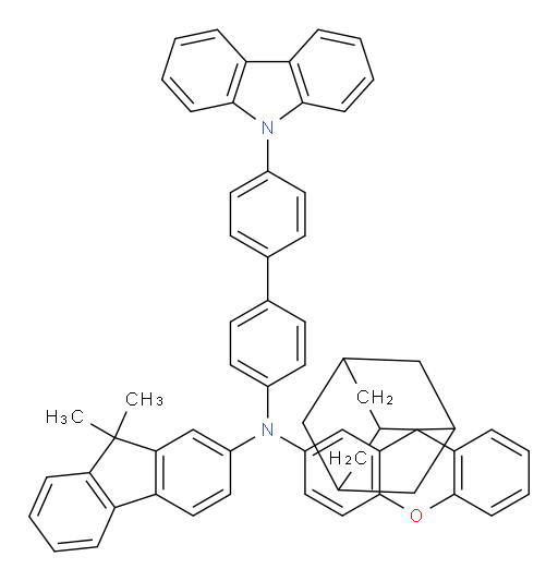N-(4'-(9H-carbazol-9-yl)-[1,1'-biphenyl]-4-yl)-N-(9,9-dimethyl-9H-fluoren-2-yl)spiro[adamantane-2,9'-xanthen]-2'-amine
