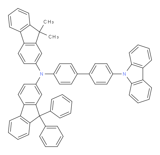 N-(4'-(9H-carbazol-9-yl)-[1,1'-biphenyl]-4-yl)-N-(9,9-dimethyl-9H-fluoren-2-yl)-9,9-diphenyl-9H-fluoren-2-amine