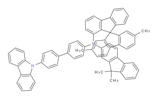 N-(4'-(9H-carbazol-9-yl)-[1,1'-biphenyl]-4-yl)-N-(9,9-dimethyl-9H-fluoren-2-yl)-2',7'-dimethyl-9,9'-spirobi[fluoren]-1-amine