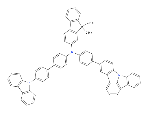 N-(4'-(9H-carbazol-9-yl)-[1,1'-biphenyl]-4-yl)-N-(4-(indolo[3,2,1-jk]carbazol-5-yl)phenyl)-9,9-dimethyl-9H-fluoren-2-amine