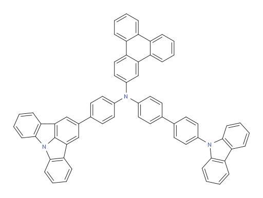 N-(4'-(9H-carbazol-9-yl)-[1,1'-biphenyl]-4-yl)-N-(4-(indolo[3,2,1-jk]carbazol-2-yl)phenyl)triphenylen-2-amine