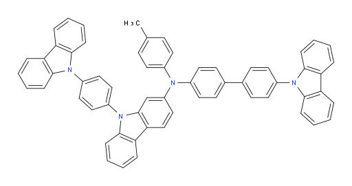 N-(4'-(9H-carbazol-9-yl)-[1,1'-biphenyl]-4-yl)-9-(4-(9H-carbazol-9-yl)phenyl)-N-(p-tolyl)-9H-carbazol-2-amine