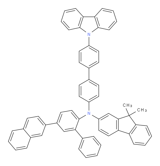 N-(4'-(9H-carbazol-9-yl)-[1,1'-biphenyl]-4-yl)-9,9-dimethyl-N-(5-(naphthalen-2-yl)-[1,1'-biphenyl]-2-yl)-9H-fluoren-2-amine