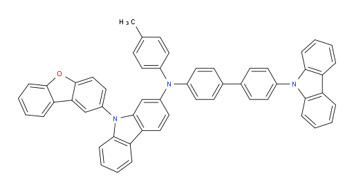 N-(4'-(9H-carbazol-9-yl)-[1,1'-biphenyl]-4-yl)-9-(dibenzo[b,d]furan-2-yl)-N-(p-tolyl)-9H-carbazol-2-amine