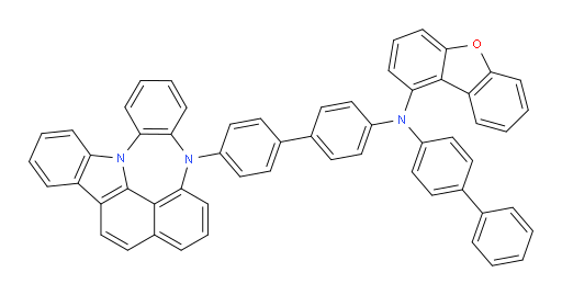 N-(4'-(4H-4,8b-diazaindeno[1,2,3-gh]pleiaden-4-yl)-[1,1'-biphenyl]-4-yl)-N-([1,1'-biphenyl]-4-yl)dibenzo[b,d]furan-1-amine