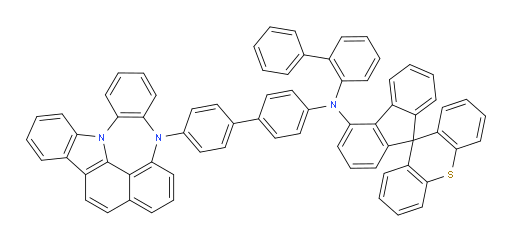 N-(4'-(4H-4,8b-diazaindeno[1,2,3-gh]pleiaden-4-yl)-[1,1'-biphenyl]-4-yl)-N-([1,1'-biphenyl]-2-yl)spiro[fluorene-9,9'-thioxanthen]-4-amine