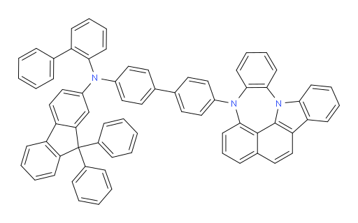 N-(4'-(4H-4,8b-diazaindeno[1,2,3-gh]pleiaden-4-yl)-[1,1'-biphenyl]-4-yl)-N-([1,1'-biphenyl]-2-yl)-9,9-diphenyl-9H-fluoren-2-amine