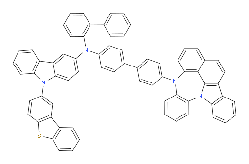 N-(4'-(4H-4,8b-diazaindeno[1,2,3-gh]pleiaden-4-yl)-[1,1'-biphenyl]-4-yl)-N-([1,1'-biphenyl]-2-yl)-9-(dibenzo[b,d]thiophen-2-yl)-9H-carbazol-3-amine