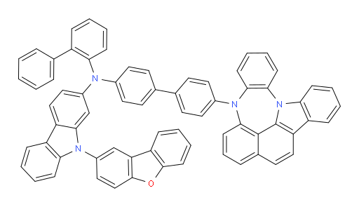 N-(4'-(4H-4,8b-diazaindeno[1,2,3-gh]pleiaden-4-yl)-[1,1'-biphenyl]-4-yl)-N-([1,1'-biphenyl]-2-yl)-9-(dibenzo[b,d]furan-2-yl)-9H-carbazol-2-amine