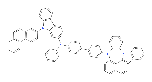 N-(4'-(4H-4,8b-diazaindeno[1,2,3-gh]pleiaden-4-yl)-[1,1'-biphenyl]-4-yl)-9-(phenanthren-2-yl)-N-phenyl-9H-carbazol-2-amine