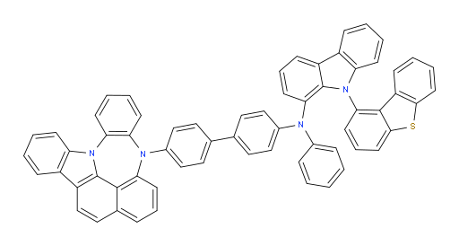 N-(4'-(4H-4,8b-diazaindeno[1,2,3-gh]pleiaden-4-yl)-[1,1'-biphenyl]-4-yl)-9-(dibenzo[b,d]thiophen-1-yl)-N-phenyl-9H-carbazol-1-amine