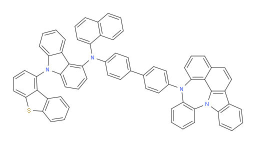 N-(4'-(4H-4,8b-diazaindeno[1,2,3-gh]pleiaden-4-yl)-[1,1'-biphenyl]-4-yl)-9-(dibenzo[b,d]thiophen-1-yl)-N-(naphthalen-1-yl)-9H-carbazol-4-amine