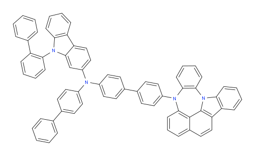 N-(4'-(4H-4,8b-diazaindeno[1,2,3-gh]pleiaden-4-yl)-[1,1'-biphenyl]-4-yl)-9-([1,1'-biphenyl]-2-yl)-N-([1,1'-biphenyl]-4-yl)-9H-carbazol-2-amine