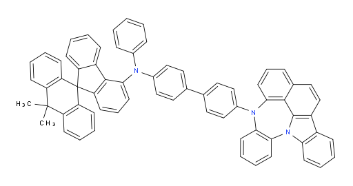 N-(4'-(4H-4,8b-diazaindeno[1,2,3-gh]pleiaden-4-yl)-[1,1'-biphenyl]-4-yl)-10,10-dimethyl-N-phenyl-10H-spiro[anthracene-9,9'-fluoren]-4'-amine