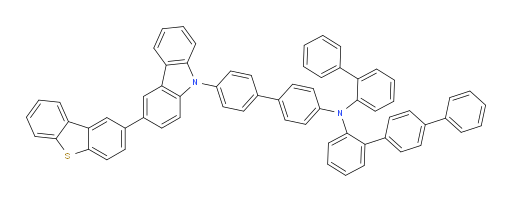 N-([1,1'-biphenyl]-2-yl)-N-(4'-(3-(dibenzo[b,d]thiophen-2-yl)-9H-carbazol-9-yl)-[1,1'-biphenyl]-4-yl)-[1,1':4',1''-terphenyl]-2-amine