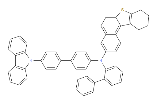 N-(4'-(9H-carbazol-9-yl)-[1,1'-biphenyl]-4-yl)-N-([1,1'-biphenyl]-2-yl)-8,9,10,11-tetrahydrobenzo[b]naphtho[1,2-d]thiophen-3-amine