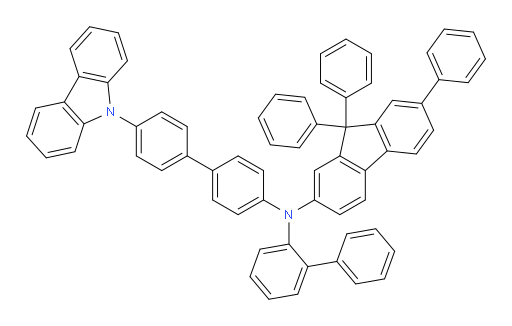 N-(4'-(9H-carbazol-9-yl)-[1,1'-biphenyl]-4-yl)-N-([1,1'-biphenyl]-2-yl)-7,9,9-triphenyl-9H-fluoren-2-amine