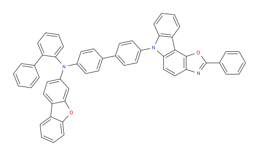 N-([1,1'-biphenyl]-2-yl)-N-(4'-(2-phenyl-6H-oxazolo[4,5-c]carbazol-6-yl)-[1,1'-biphenyl]-4-yl)dibenzo[b,d]furan-3-amine