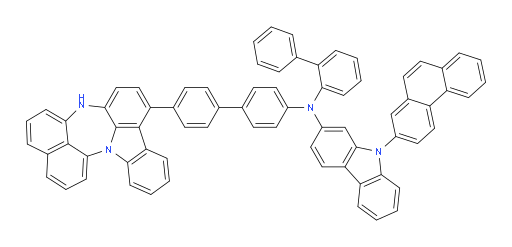 N-(4'-(4H-naphtho[1',8':5,6,7][1,4]diazepino[3,2,1-jk]carbazol-7-yl)-[1,1'-biphenyl]-4-yl)-N-([1,1'-biphenyl]-2-yl)-9-(phenanthren-2-yl)-9H-carbazol-2-amine