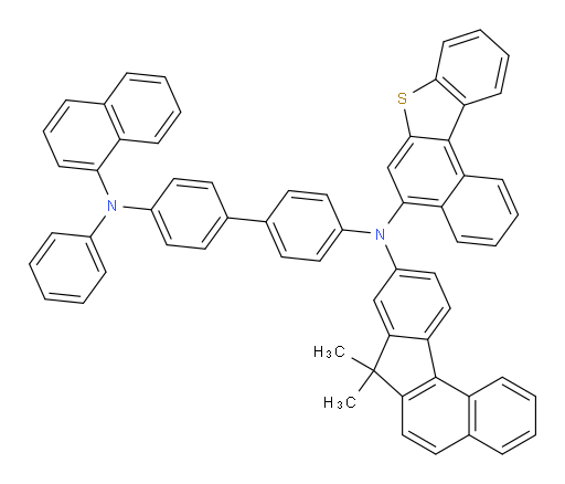 N4-(benzo[b]naphtho[1,2-d]thiophen-5-yl)-N4-(7,7-dimethyl-7H-benzo[c]fluoren-9-yl)-N4'-(naphthalen-1-yl)-N4'-phenyl-[1,1'-biphenyl]-4,4'-diamine