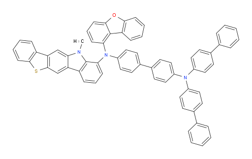 N4,N4-di([1,1'-biphenyl]-4-yl)-N4'-(dibenzo[b,d]furan-1-yl)-N4'-(11-methyl-11H-benzo[4,5]thieno[3,2-b]carbazol-10-yl)-[1,1'-biphenyl]-4,4'-diamine