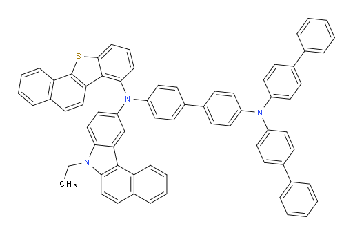 N4,N4-di([1,1'-biphenyl]-4-yl)-N4'-(benzo[b]naphtho[2,1-d]thiophen-7-yl)-N4'-(7-ethyl-7H-benzo[c]carbazol-10-yl)-[1,1'-biphenyl]-4,4'-diamine