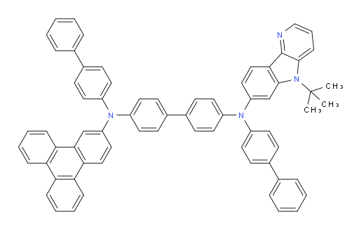 N4,N4'-di([1,1'-biphenyl]-4-yl)-N4-(5-(tert-butyl)-5H-pyrido[3,2-b]indol-7-yl)-N4'-(triphenylen-2-yl)-[1,1'-biphenyl]-4,4'-diamine