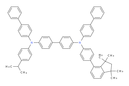 N4,N4'-di([1,1'-biphenyl]-4-yl)-N4-(4-isopropylphenyl)-N4'-(4-(1,1,3,3-tetramethyl-2,3-dihydro-1H-inden-4-yl)phenyl)-[1,1'-biphenyl]-4,4'-diamine