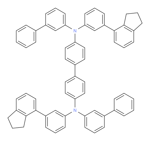N4,N4'-di([1,1'-biphenyl]-3-yl)-N4,N4'-bis(3-(2,3-dihydro-1H-inden-4-yl)phenyl)-[1,1'-biphenyl]-4,4'-diamine