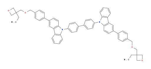 4,4'-bis(3-(4-(((3-ethyloxetan-3-yl)methoxy)methyl)phenyl)-9H-carbazol-9-yl)-1,1'-biphenyl