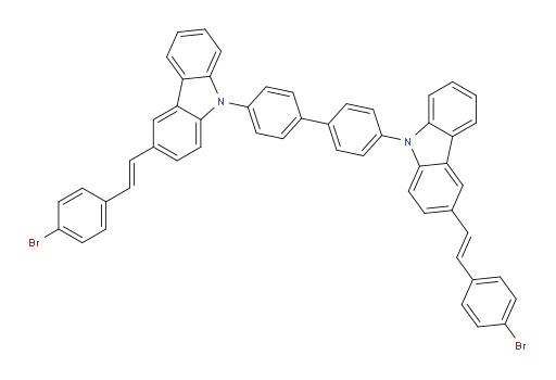4,4'-bis(3-((E)-4-bromostyryl)-9H-carbazol-9-yl)-1,1'-biphenyl