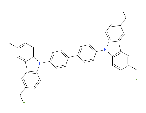 4,4'-bis(3,6-bis(fluoromethyl)-9H-carbazol-9-yl)-1,1'-biphenyl