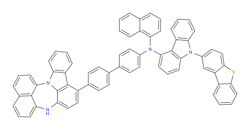 N-(4'-(4H-naphtho[1',8':5,6,7][1,4]diazepino[3,2,1-jk]carbazol-7-yl)-[1,1'-biphenyl]-4-yl)-9-(dibenzo[b,d]thiophen-2-yl)-N-(naphthalen-1-yl)-9H-carbazol-4-amine