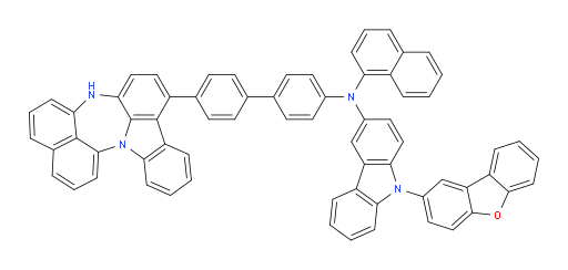 N-(4'-(4H-naphtho[1',8':5,6,7][1,4]diazepino[3,2,1-jk]carbazol-7-yl)-[1,1'-biphenyl]-4-yl)-9-(dibenzo[b,d]furan-2-yl)-N-(naphthalen-1-yl)-9H-carbazol-3-amine