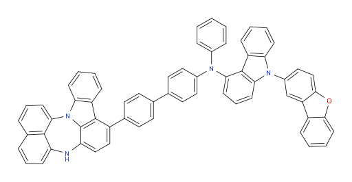 N-(4'-(4H-naphtho[1',8':5,6,7][1,4]diazepino[3,2,1-jk]carbazol-7-yl)-[1,1'-biphenyl]-4-yl)-9-(dibenzo[b,d]furan-2-yl)-N-phenyl-9H-carbazol-4-amine