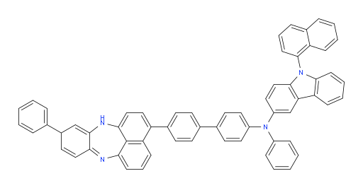 9-(naphthalen-1-yl)-N-phenyl-N-(4'-(10-phenyl-10,12-dihydrobenzo[b]naphtho[1,8-ef][1,4]diazepin-3-yl)-[1,1'-biphenyl]-4-yl)-9H-carbazol-3-amine
