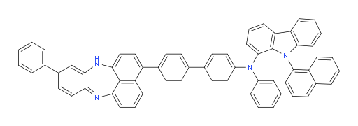 9-(naphthalen-1-yl)-N-phenyl-N-(4'-(10-phenyl-10,12-dihydrobenzo[b]naphtho[1,8-ef][1,4]diazepin-3-yl)-[1,1'-biphenyl]-4-yl)-9H-carbazol-1-amine