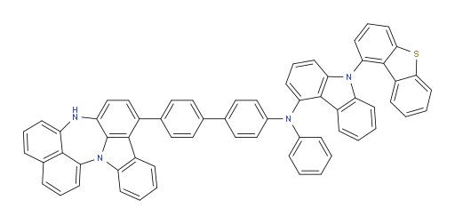 N-(4'-(4H-naphtho[1',8':5,6,7][1,4]diazepino[3,2,1-jk]carbazol-7-yl)-[1,1'-biphenyl]-4-yl)-9-(dibenzo[b,d]thiophen-1-yl)-N-phenyl-9H-carbazol-4-amine