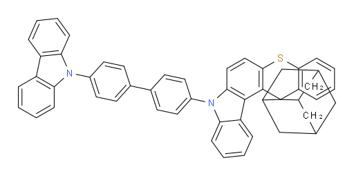 8'-(4'-(9H-carbazol-9-yl)-[1,1'-biphenyl]-4-yl)-8'H-spiro[adamantane-2,13'-thiochromeno[2,3-c]carbazole]