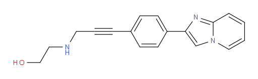 2-((3-(4-(imidazo[1,2-a]pyridin-2-yl)phenyl)prop-2-yn-1-yl)amino)ethanol