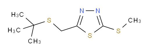 2-((tert-butylthio)methyl)-5-(methylthio)-1,3,4-thiadiazole